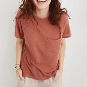American Eagle Aerie Breezy Linen Tee